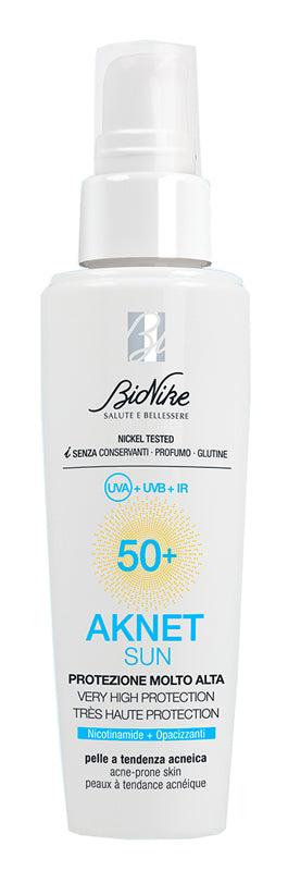 Aknet sun protezione molto alta spf50+ 50 ml