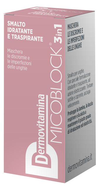 Dermovitamina micoblock 3 in 1 smalto idratante e traspirante nude 5 ml