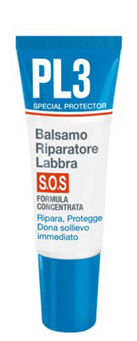 Pl3 balsamo riparatore labbra sos 7,5 ml