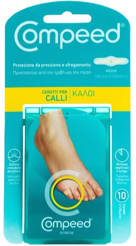 Compeed cerotti per calli medio 10 pezzi