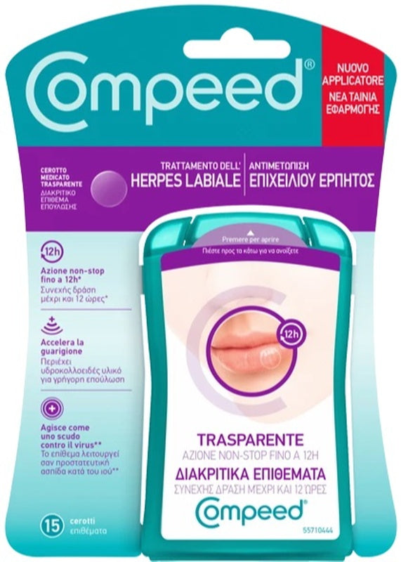 Compeed trattamento dell'herpes labiale 15 pezzi