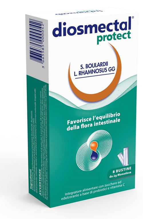 Diosmectal protect 8 bustine orosolubili 2 g