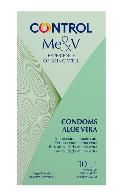 Control me&v condoms aloe vera 10 pezzi