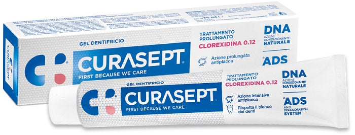 Curasept dentifricio 0,12 75 ml ads+dna