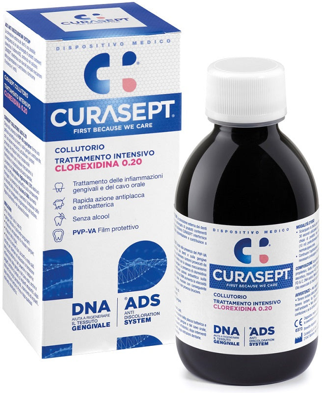 Curasept collutorio 0,20 ads + dna 200 ml