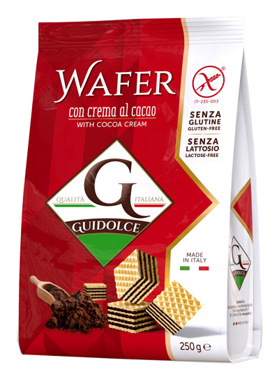 Wafer con crema al cacao 250 g