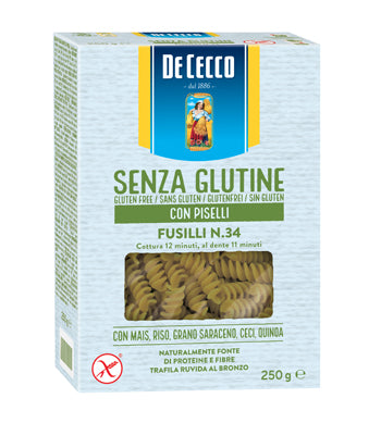 De cecco fusilli n34 con piselli 250 g