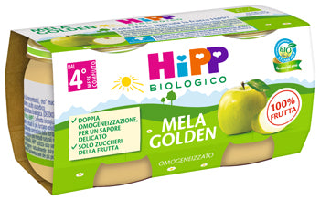 Hipp bio omogeneizzato mela golden 2 x 80 g