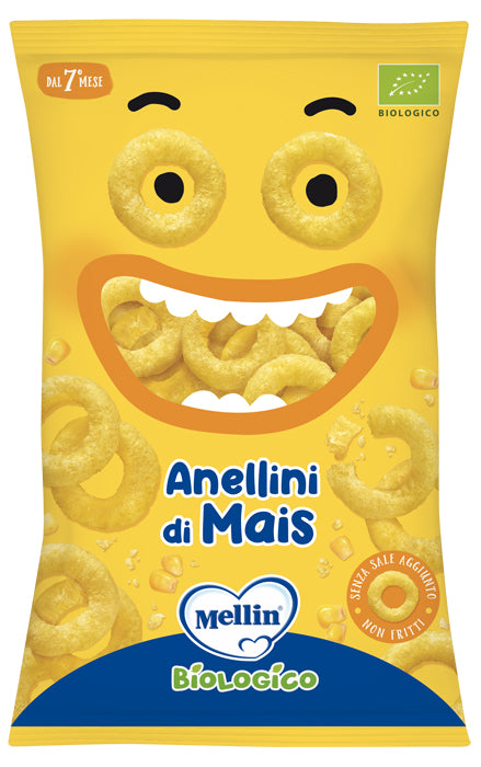 Mellin snack bio anellini mais 15 g