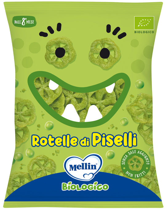 Mellin snack bio rotelle piselli 20 g