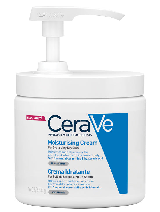 Cerave crema idratante per pelli da secche a molto secche 454 g pump