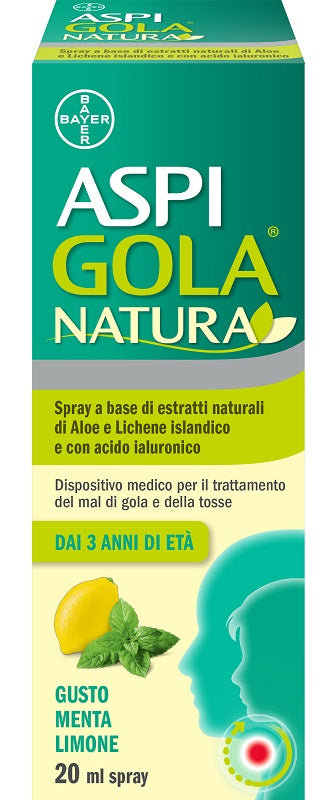 Aspi gola natura spray menta limone 20 ml