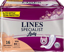Assorbenti per incontinenza lines specialist lady mini 16 pezzi