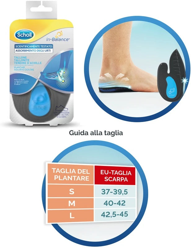 Scholl plantare tallone l 2 pezzi