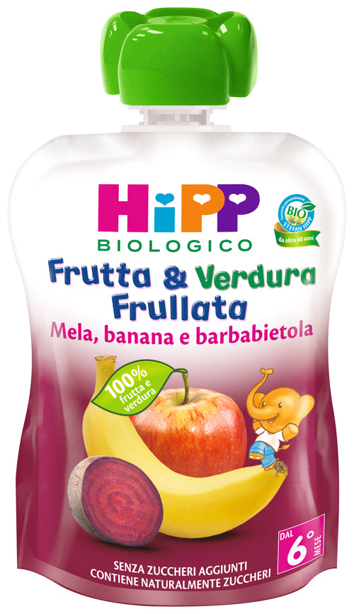 Hipp bio frutta & verdura mela banana barbabietola 90 g