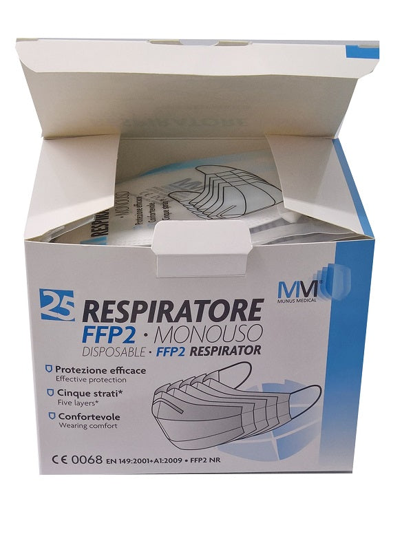 Respiratore munus medical ffp2 25 pezzi