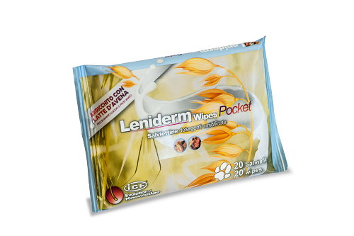 Leniderm wipes pocket 20 pezzi display