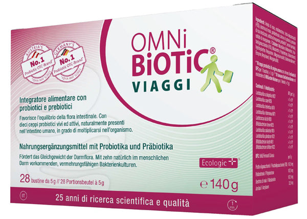 Omni biotic viaggi 28 bustine da 5 g