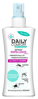 Daily comfort antizanzare spray repellente no-gas 100 ml