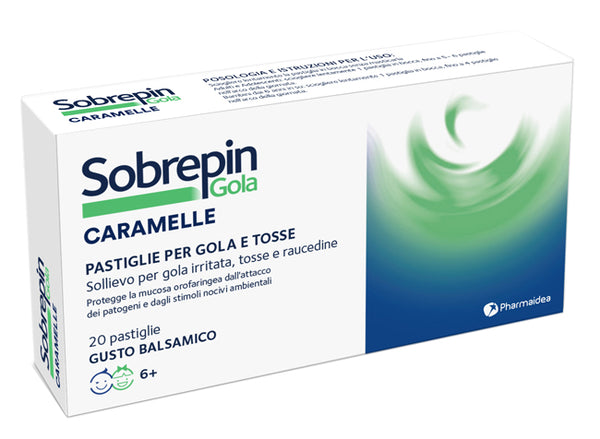 Sobrepin gola caramelle 20 pastiglie gusto balsamico