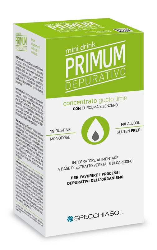 Primum depurativo minidrink lime 15 stick da 10 ml