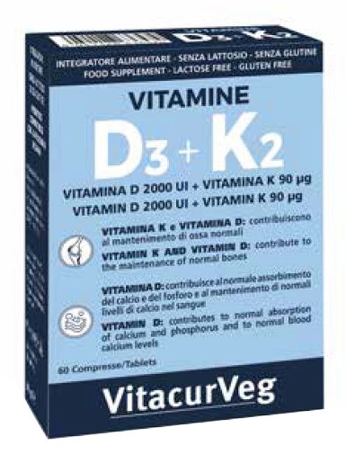 Vitamine d3+k2 60 compresse