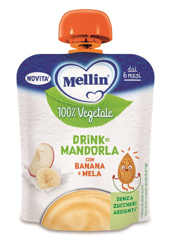 Mellin pouch mandorla mela banana 90 g