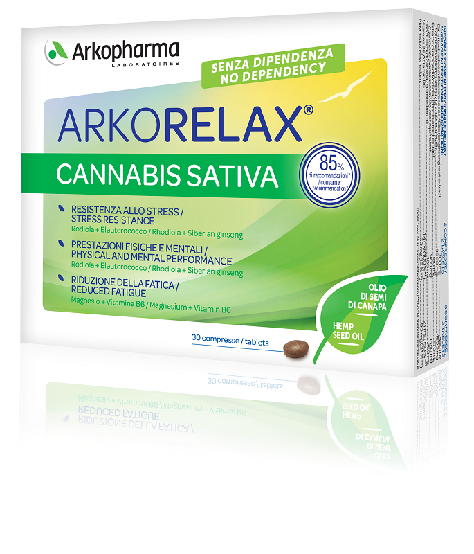 Arkorelax cannabis sativa 30 compresse