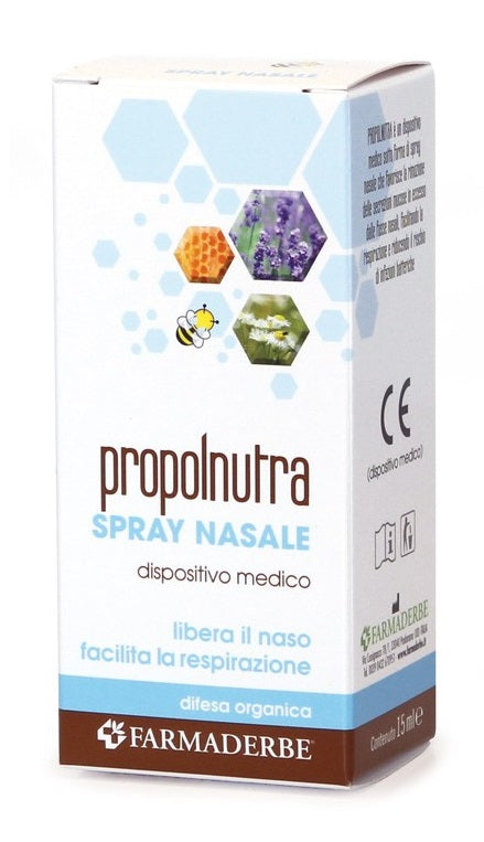 Propolnutra spray nasale soluzione salina ipertonica con acido ialuronico 20 ml