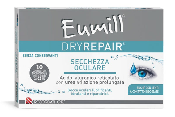 Eumill dryrepair gocce oculari 10 pezzi da 0,5 ml