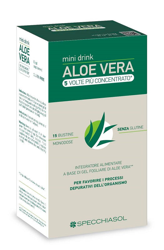 Aloe vera mini drink 5 volte piu' concentrato 15 bustine da 10 ml