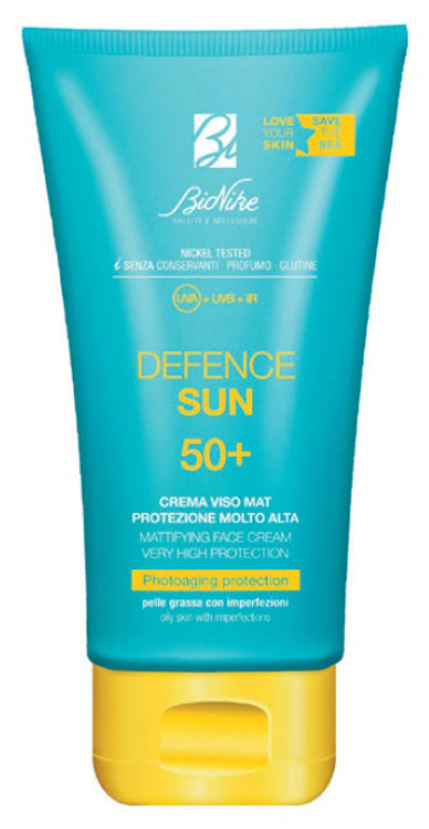 Defence sun crema viso mat spf50+ protezione molto alta 50 ml