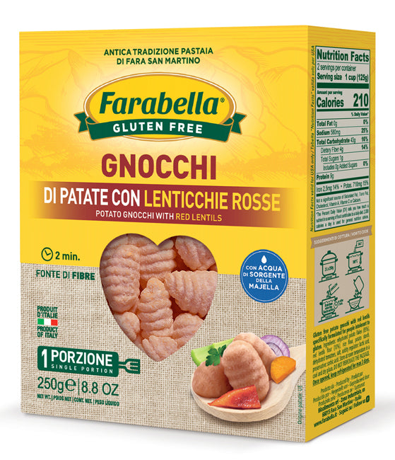 Farabella gnocchi patate e lenticchie 250 g