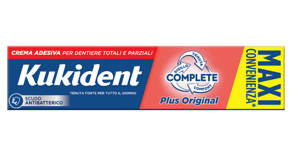 Kukident plus original crema adesiva dentiere 65 g