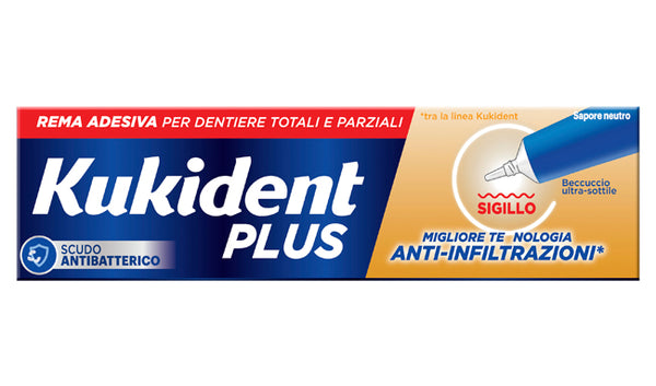 Kukident plus sigillo anti infiltrazioni crema adeisva dentiere 40 g