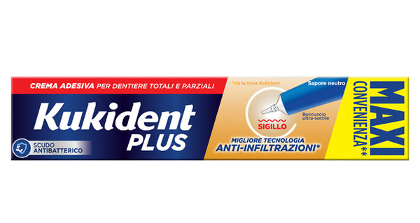 Kukident plus sigillo anti infiltrazioni crema adesiva dentiere 57 g