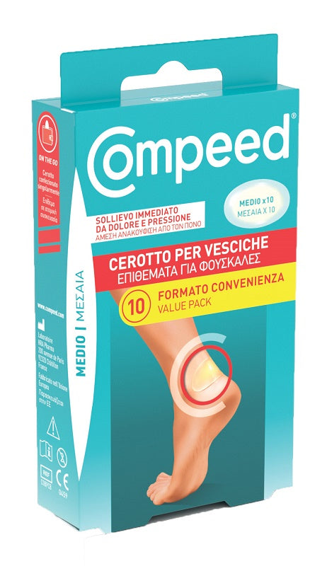 Cerotti compeed per vesciche medio 10 pezzi carton