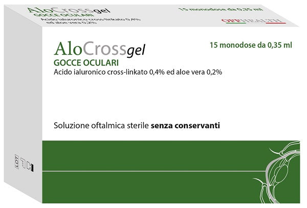 Alocrossgel soluzione oftalmica 15 monodose da 0,35 ml