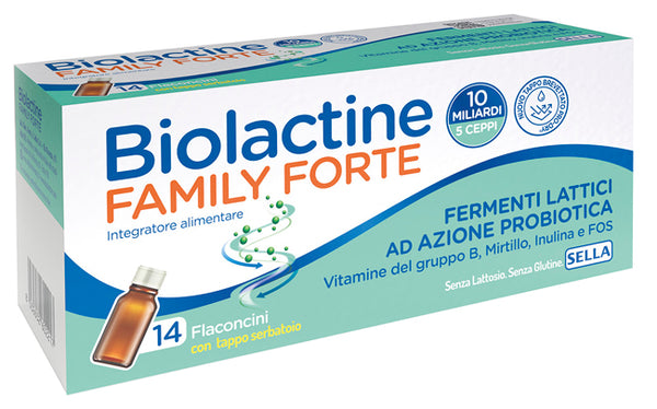 Biolactine family forte 10 miliardi 14 flaconcini da 9 ml