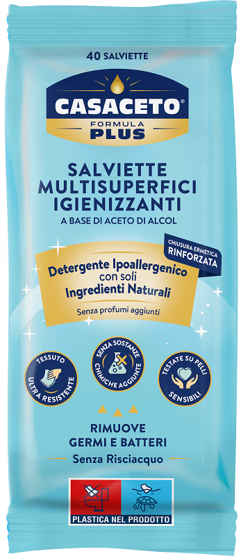 Casaceto salviettine igienizzanti aroma neutro 40 pezzi