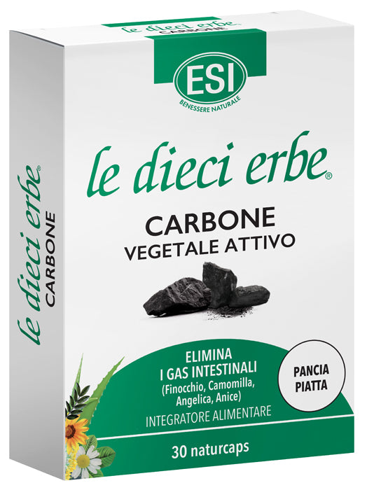 Esi le dieci erbe carbone vegetale attivo 30 naturcaps