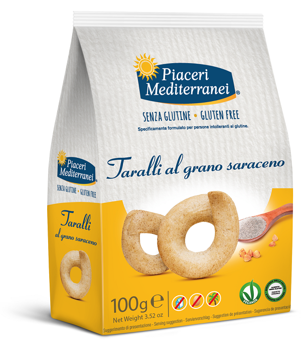 Piaceri mediterranei taralli al grano saraceno 100 g