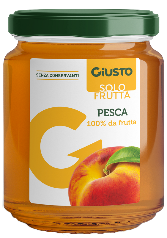 Giusto solo frutta marmellata pesca 284 g