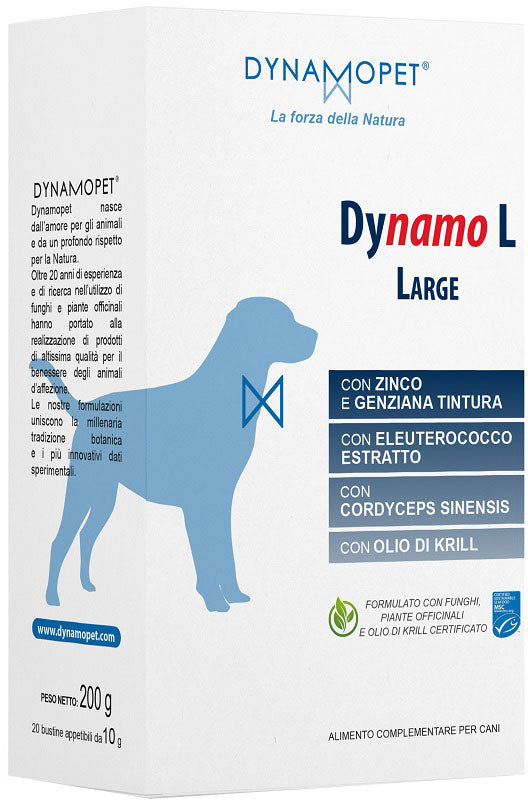 Dynamo l large cani 20 bustine da 10 g