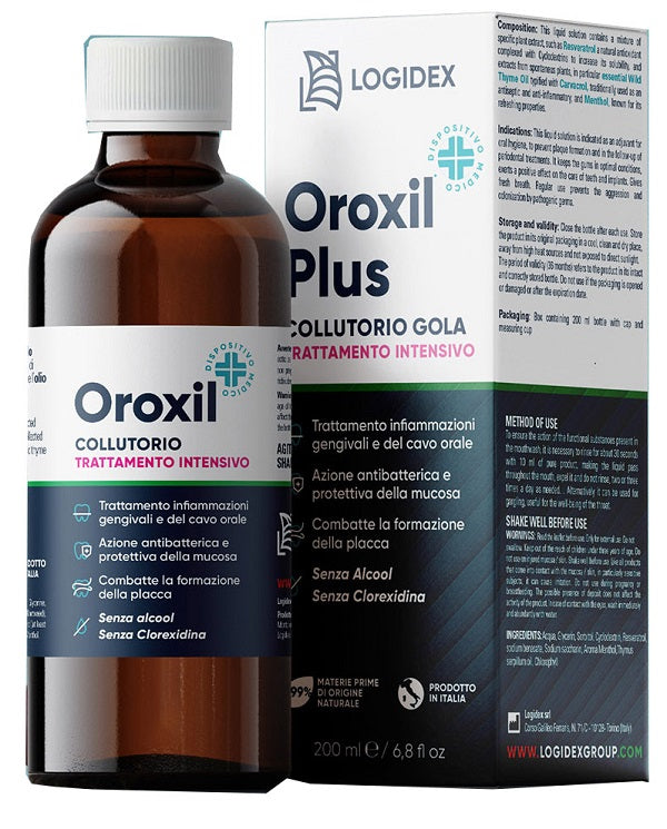 Oroxil plus collutorio gola 200 ml