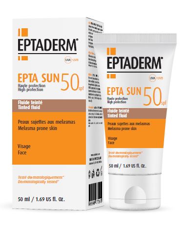 Epta sun spf50 fluido colorato 50 ml