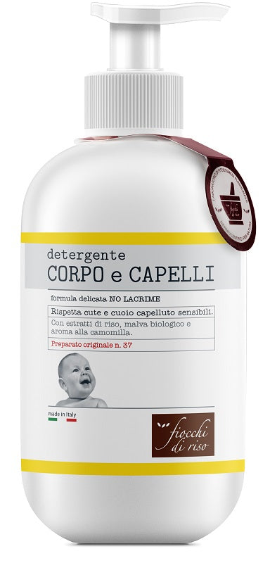 Fiocchi di riso detergente corpo/capelli camomilla 400 ml