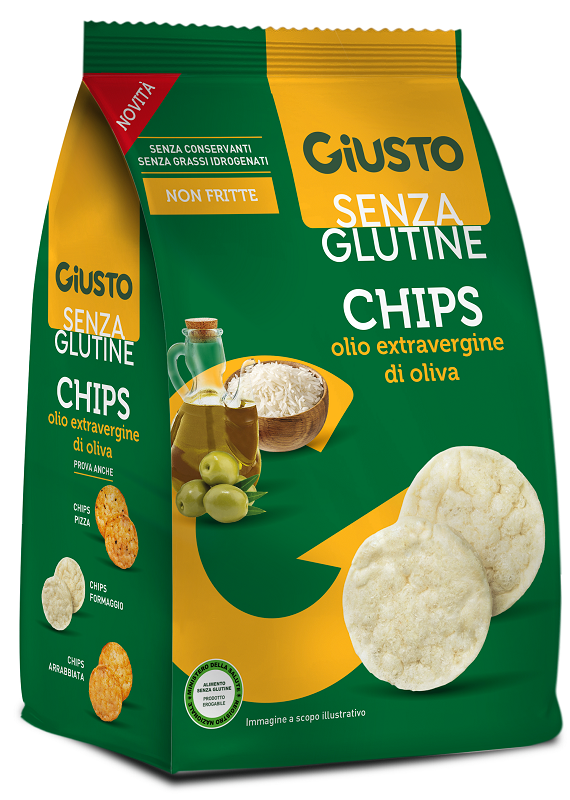 Giusto senza glutine chips olio extravergine di oliva 40 g