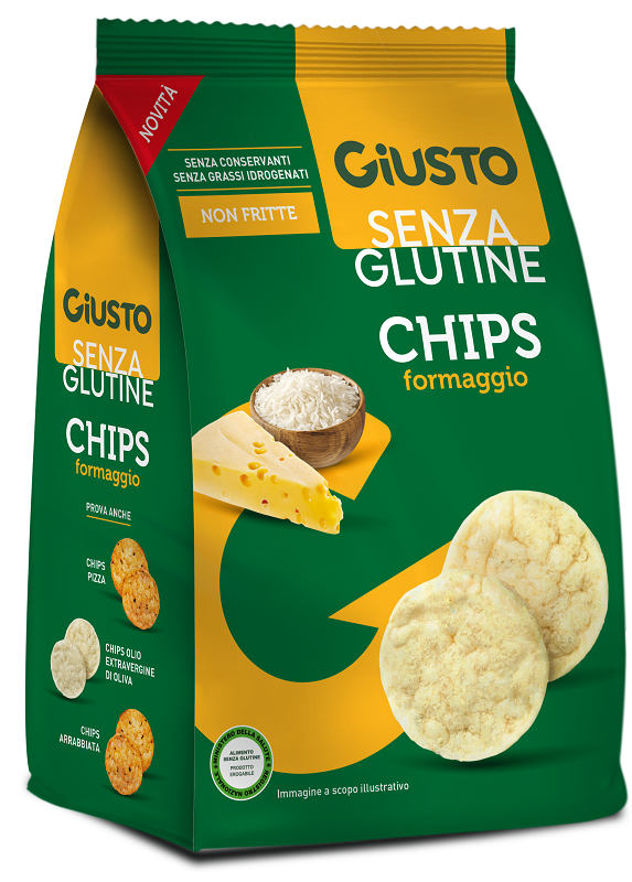 Giusto senza glutine chips formaggio 40 g