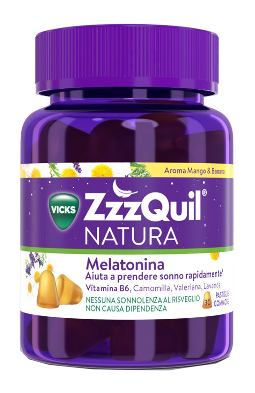 Vicks zzzquil natura mango & banana 30 pastiglie gommose